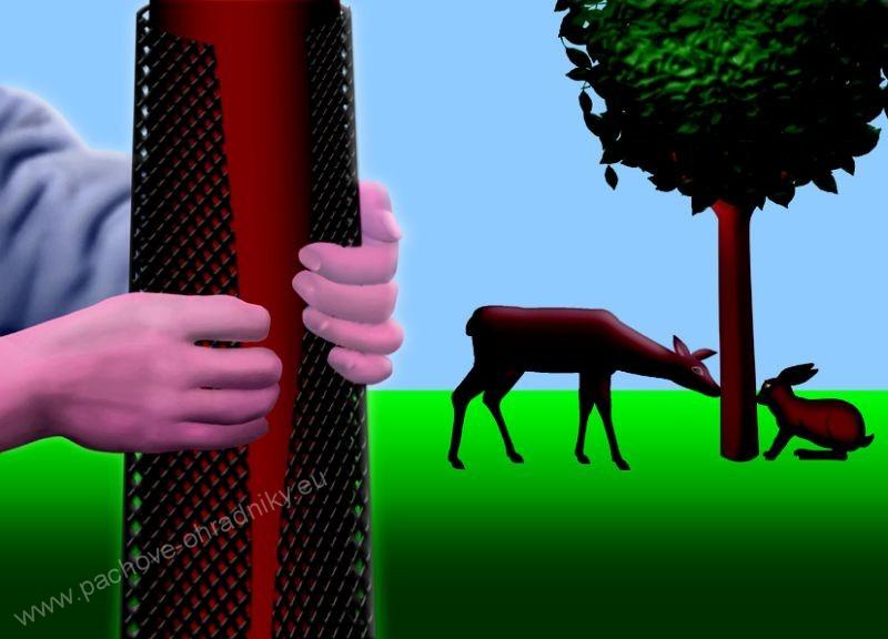 Plastová chránička proti okusu - 60x25 cm