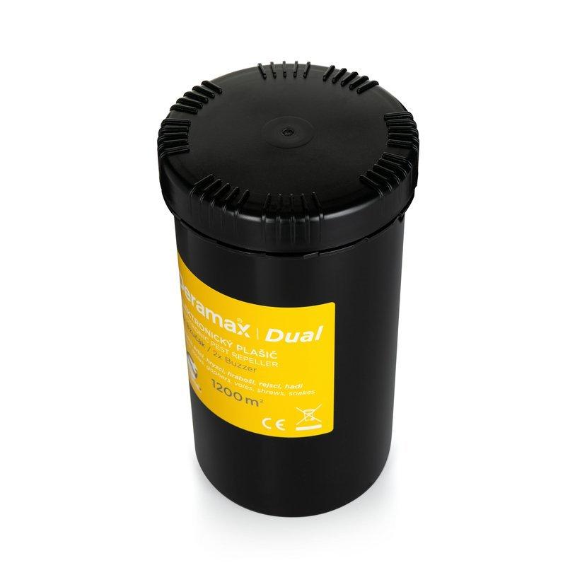 Deramax DUAL s bateriemi – vibrační odpuzovač krtků, hadů a hlodavců - dosah až 1 200 m²
