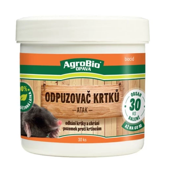 Odpuzovač krtků balení 30 kusů tablet na krtky