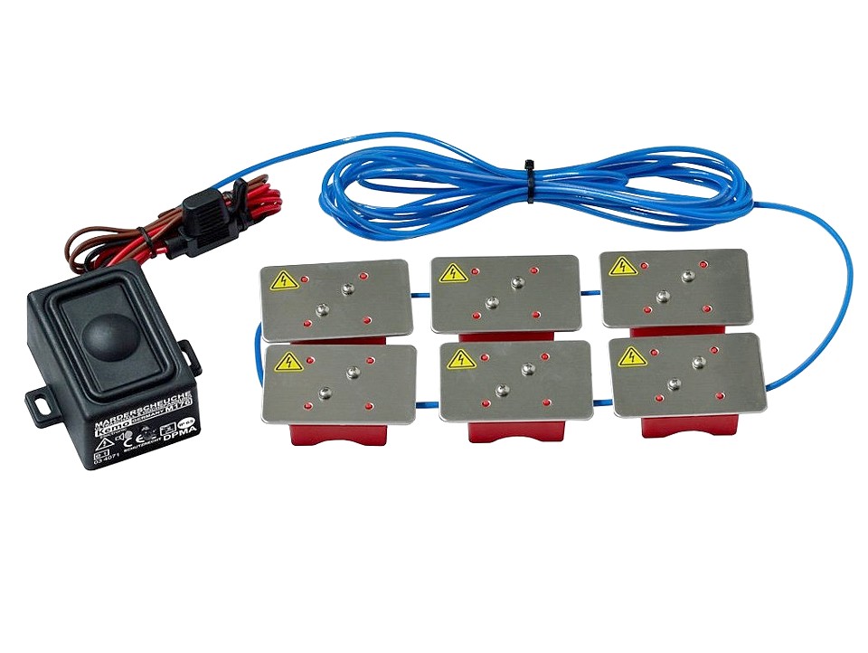 Kemo M176 ultrazvukový plašič kun do auta s elektrošoky