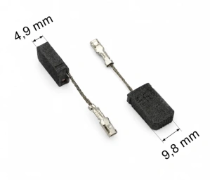 031 uhlíkové kartáče 4,9 x 9,9 mm