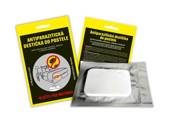 Na štěnice - Antiparazitická destička do postele - proti štěnicícm a roztočům.