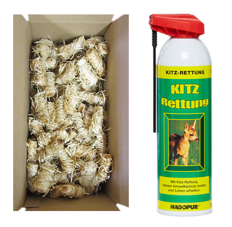 Sada na záchranu srnčat s přípravkem na záchranu srnčat