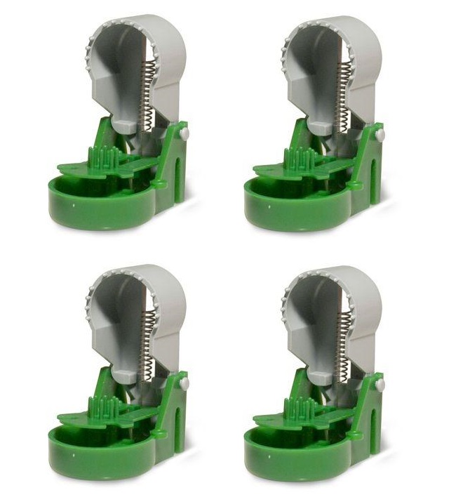 Past na myši 4 kusy, tvrzený plast, ruzné barvy