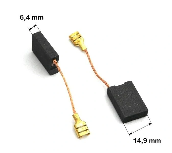 Náhradní uhlíky 6,4 x 14,9 mm