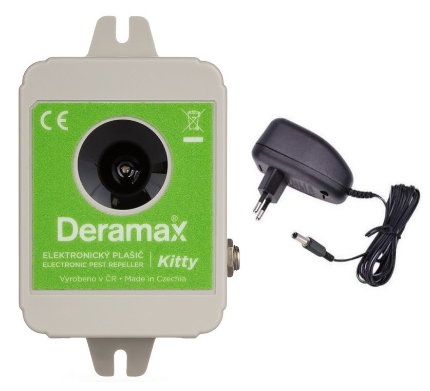 Deramax KITTY – odpuzovač psů, koček a divoké zvěře (dosah až 700 m²)