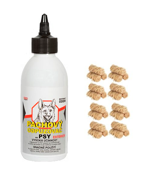Pachový ohradník na psy s aplikačními válečky.