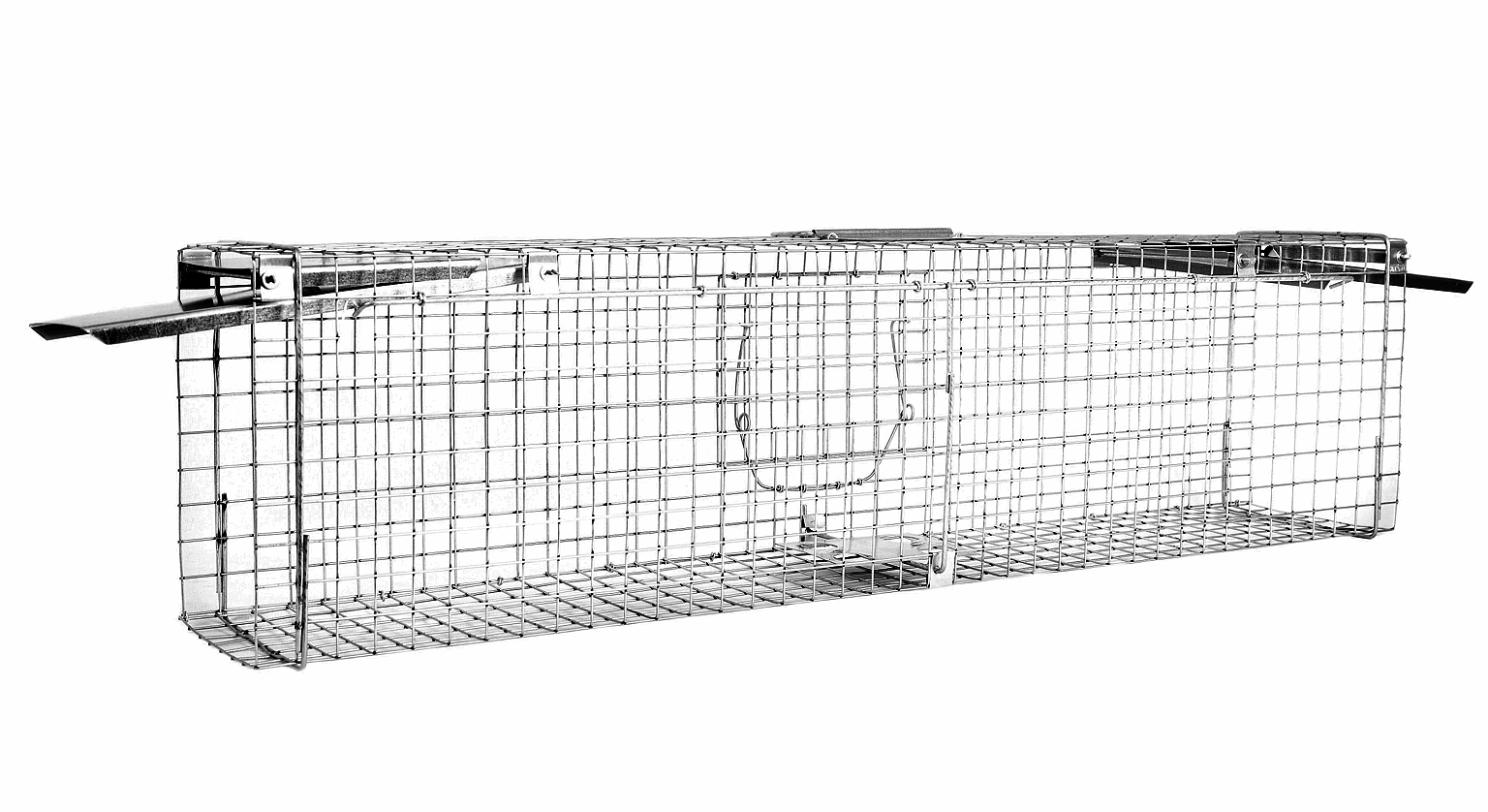 Sklopec na kuny 102×20×27 cm – kompletní sada s granulemi a vábidlem
