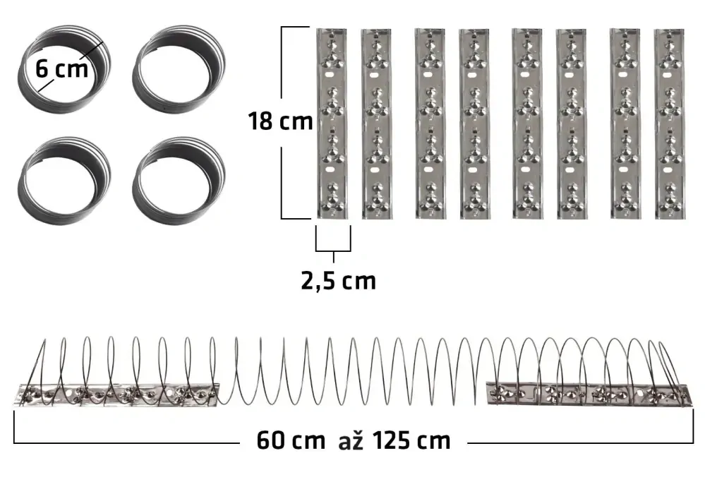 Odpuzovač ptáků – sada 4 mechanických zábran 5m