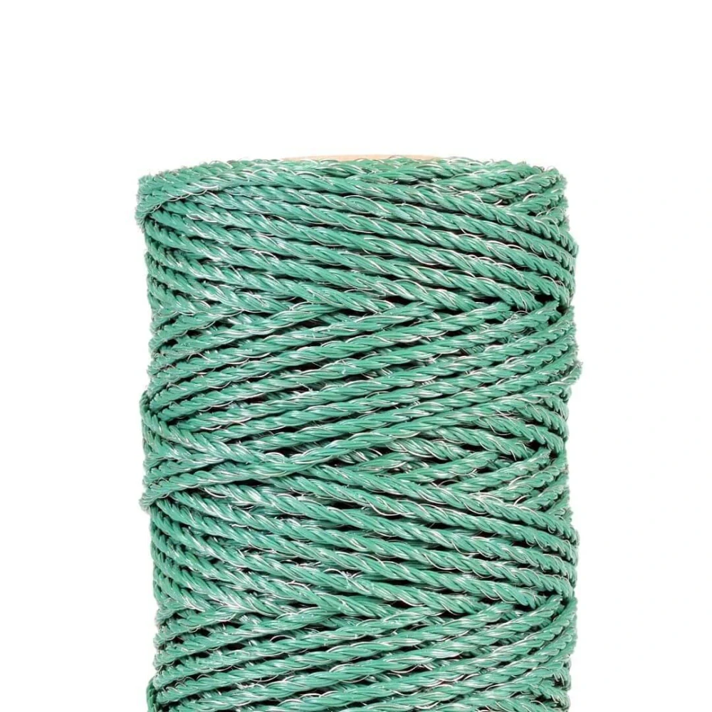 Lanko pro elektrický ohradník, průměr 2,5 mm, zelené, délka 100 m