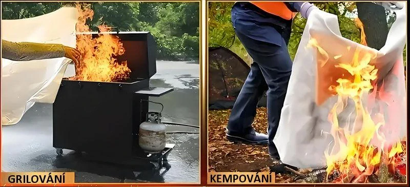 Hasicí rouška - hasící deka Fire Blanket 1,8 x 1,8 m