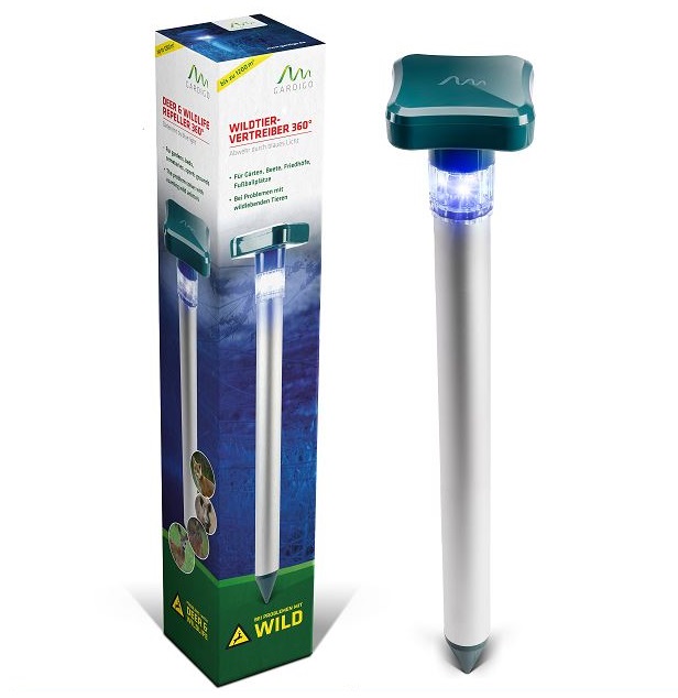 Světelný odpuzovač zvěře 360°