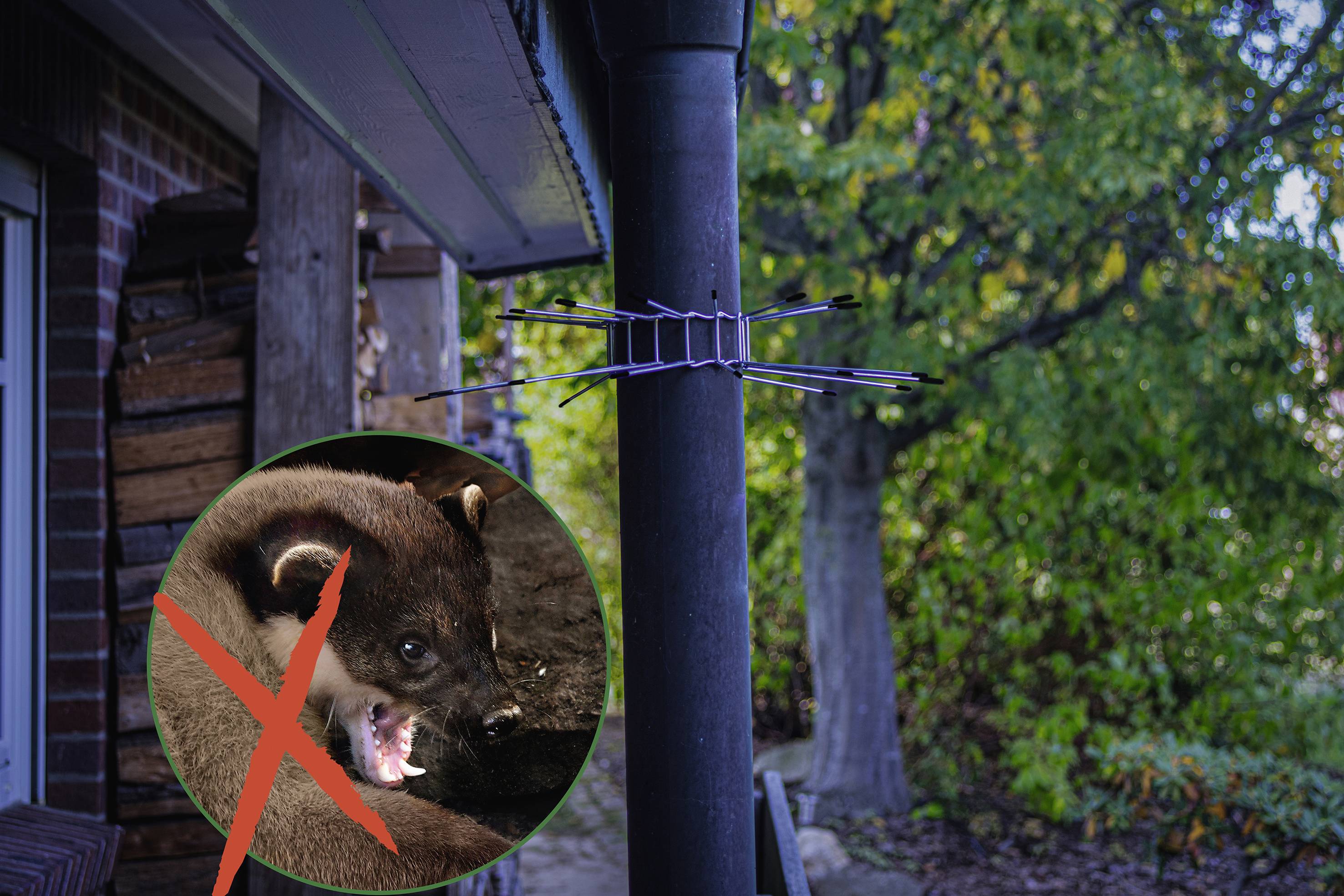 Mechanická zábrana proti kunám – SET na 2 okapy