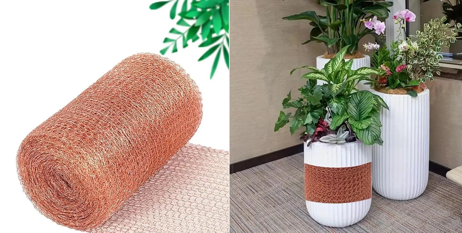 Měděné dvouvrstvé pletivo 12,7 cm x 300 cm