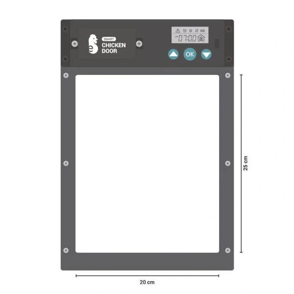 Automatická dvířka do kurníku, na adaptér 230 V